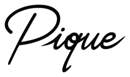 Pique logo, black version, on a transparent background
