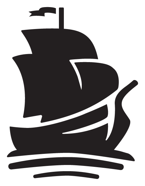 Pirate Chain logo, black version, on a transparent background