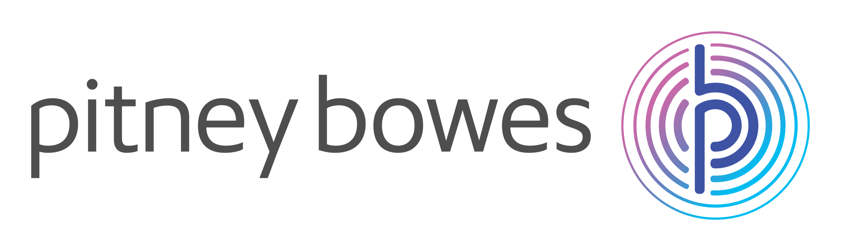 Pitney Bowes のロゴ（背景透過）
