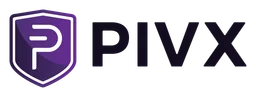Pivx logo, wordmark version, on a transparent background