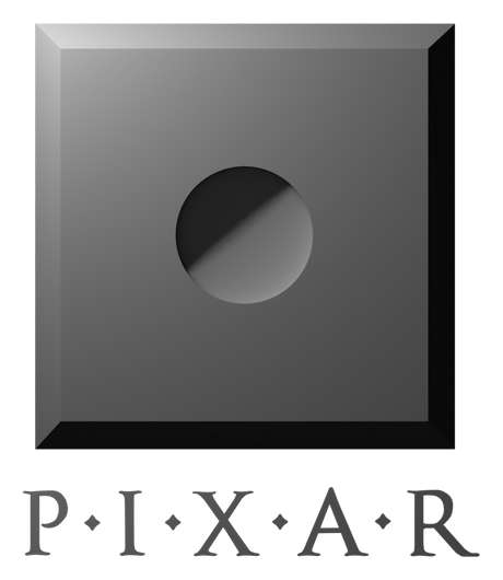 Pixar logo, monochrome icon version, on a transparent background