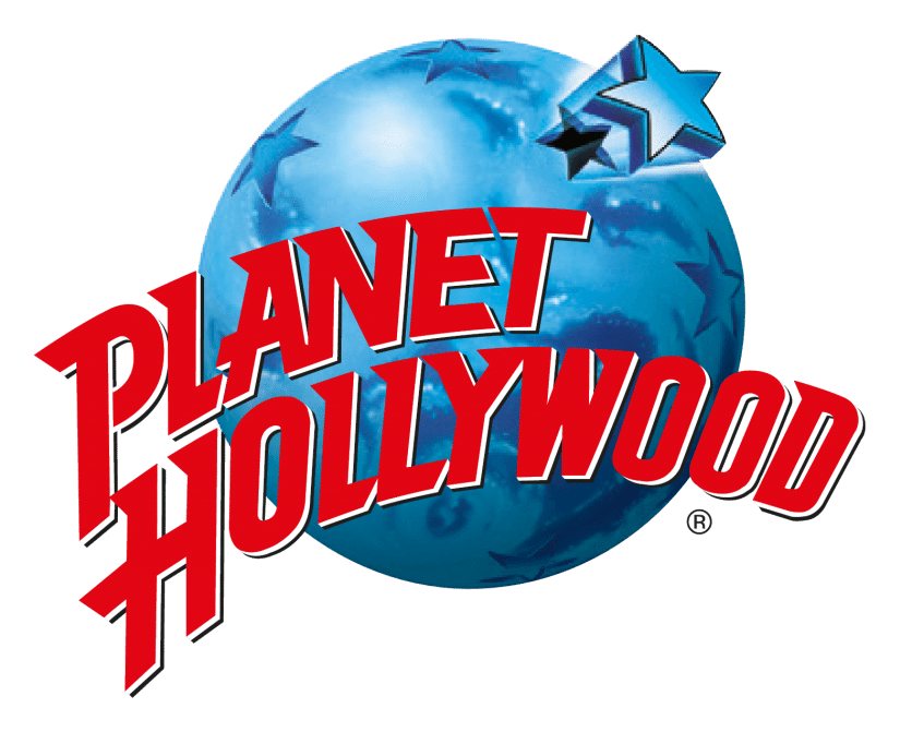 Planet Hollywood logo on a transparent background