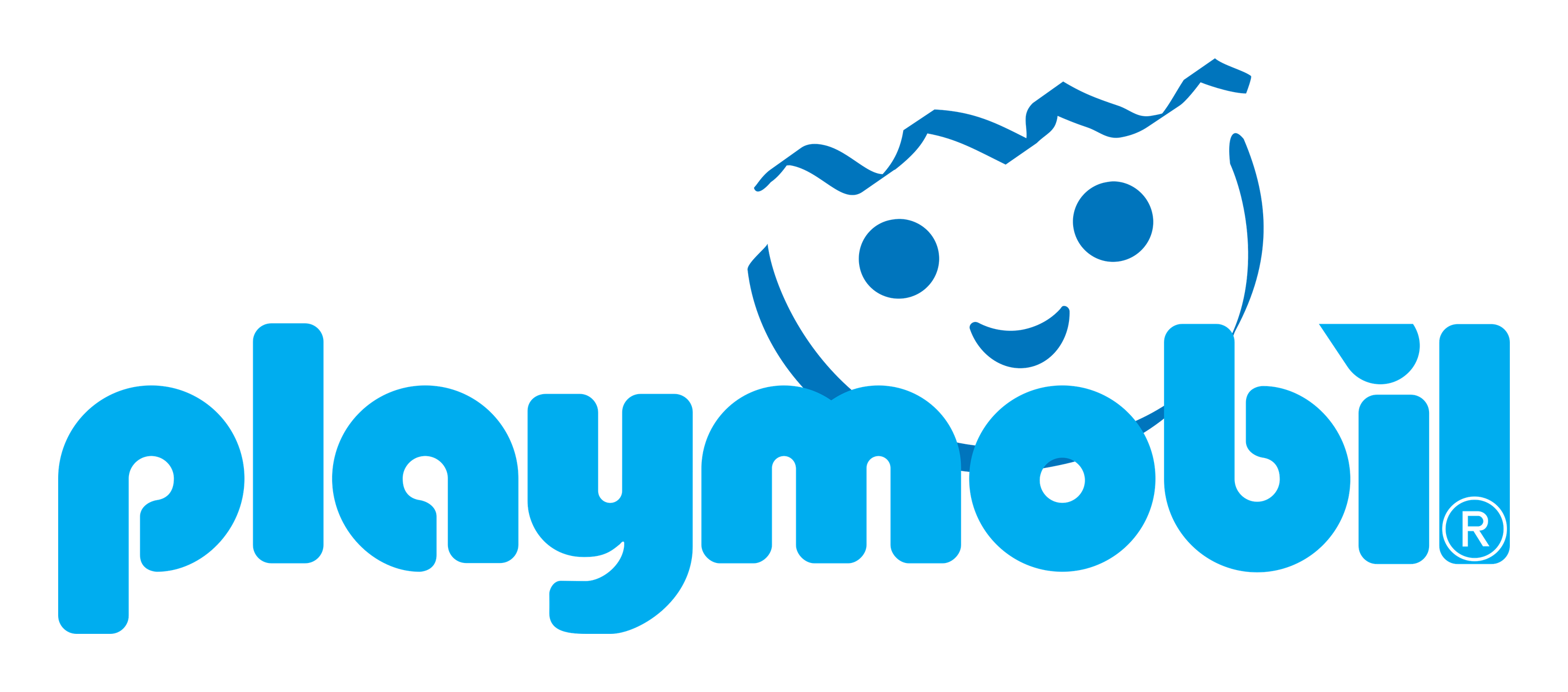 Playmobil logo on a transparent background