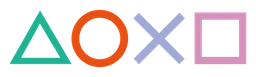 Playstation 4 logo, wordmark version, on a transparent background