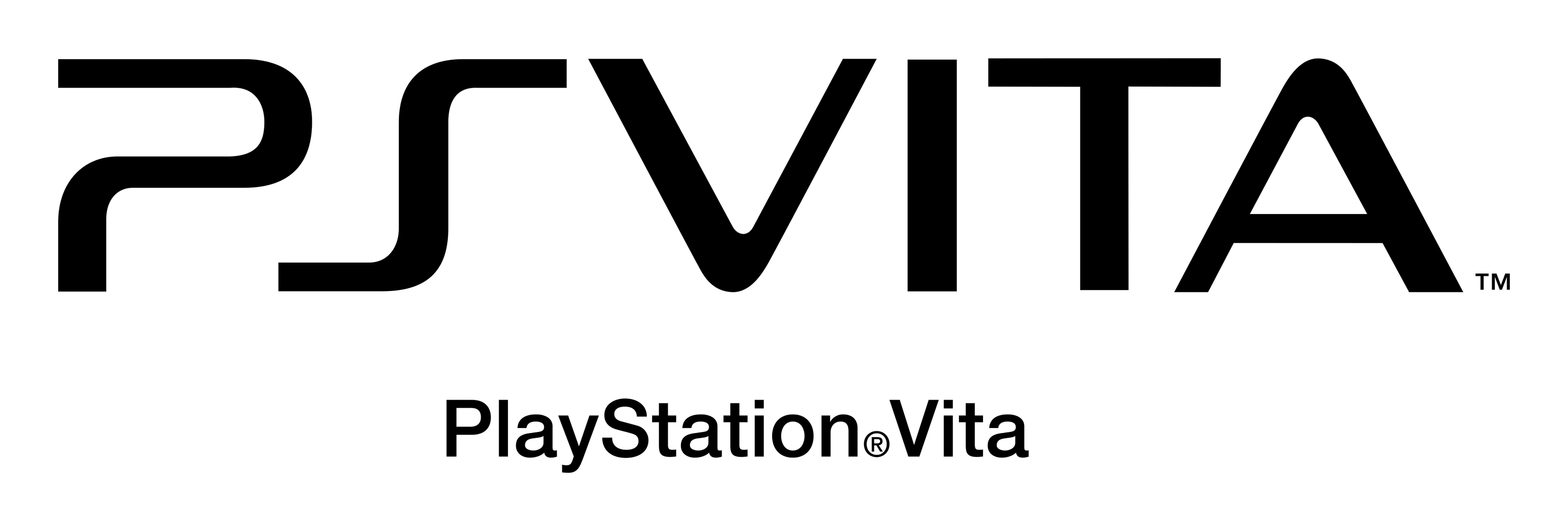 Playstation Vita logo on a transparent background