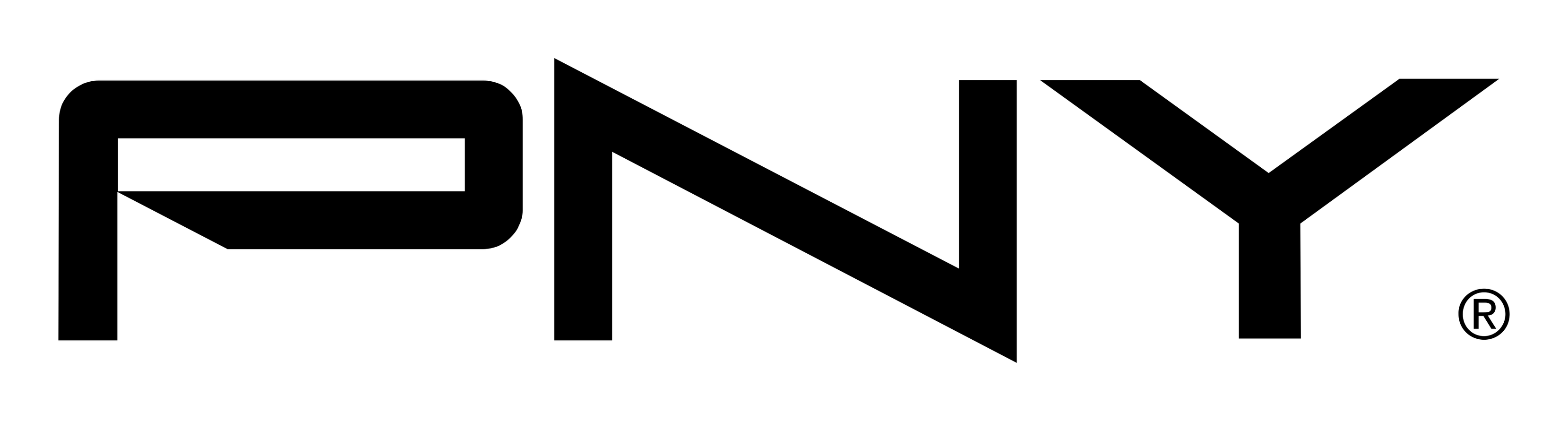 Pny logo on a transparent background