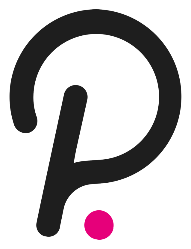 Polkadot New logo, black version, on a transparent background