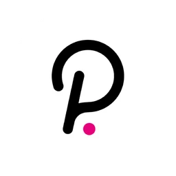 Polkadot New logo, white icon version, on a transparent background