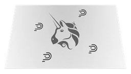 Polyswarm logo, white version, on a transparent background