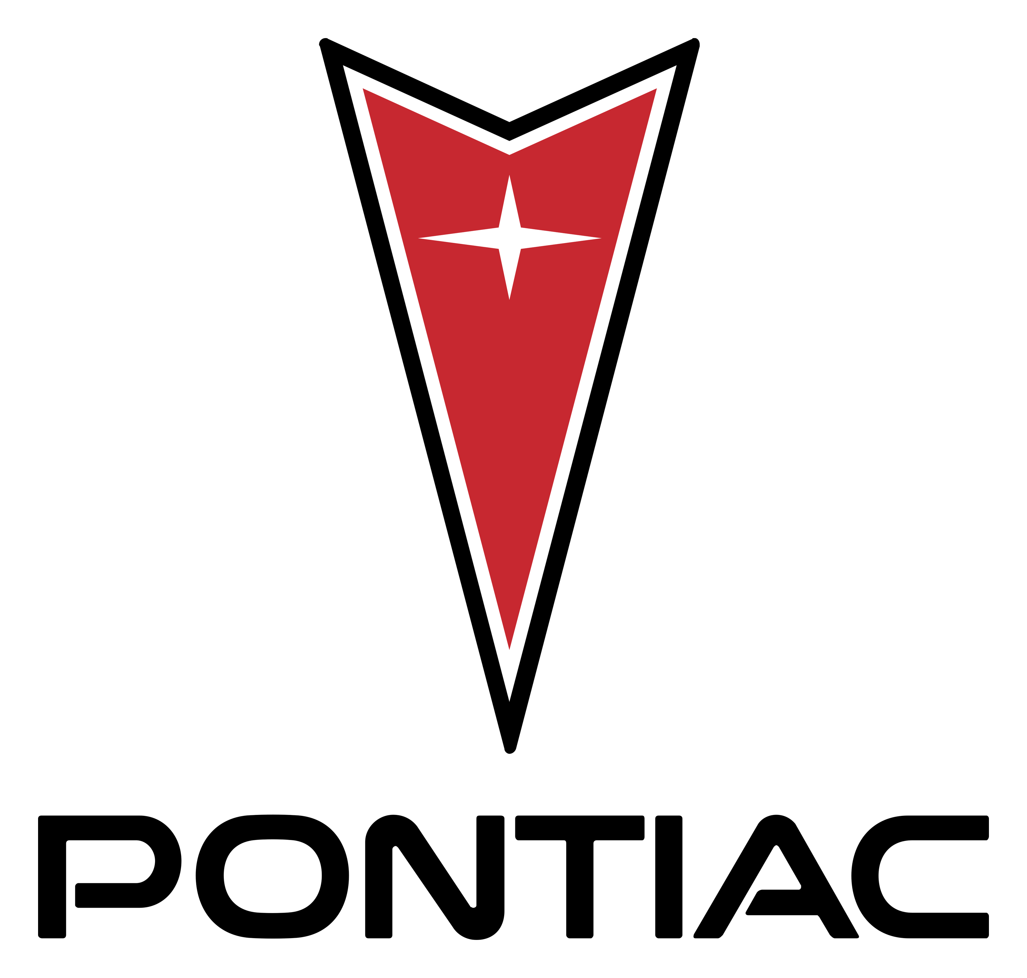 Pontiac のロゴ（背景透過）