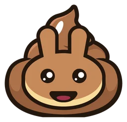 Poocoin logo, icon version, on a transparent background