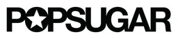 Popsugar logo, black wordmark version, on a transparent background
