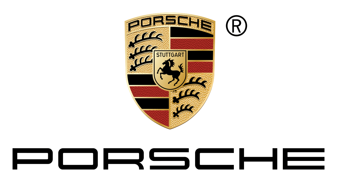 Porshe logo on a transparent background