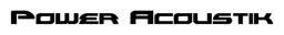 Power Acoustik logo, black wordmark version, on a transparent background