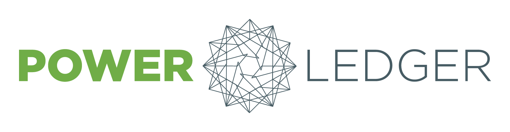 Power Ledger logo on a transparent background