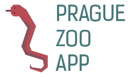 Prague Zoo logo, horizontal version, on a transparent background