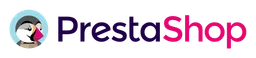 Prestashop logo, wordmark version, on a transparent background
