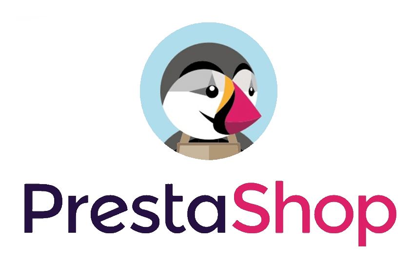 Prestashop logo on a transparent background