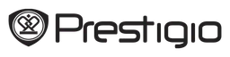Prestigio logo, black wordmark version, on a transparent background