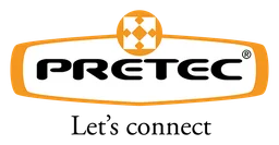 Pretec logo, horizontal version, on a transparent background