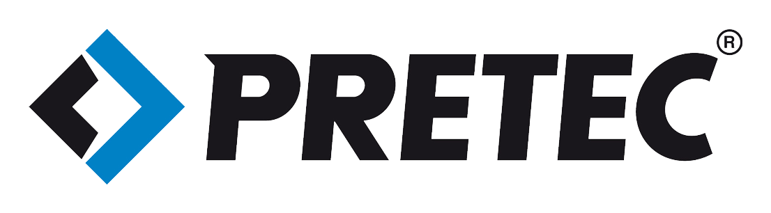 Pretec logo on a transparent background