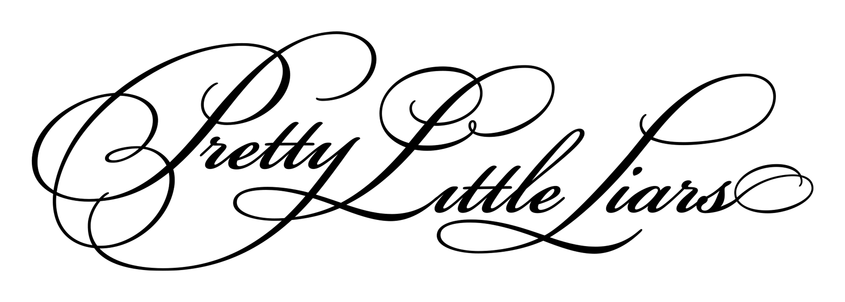 Pretty Little Liars logo on a transparent background