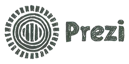 Prezi logo, monochrome version, on a transparent background