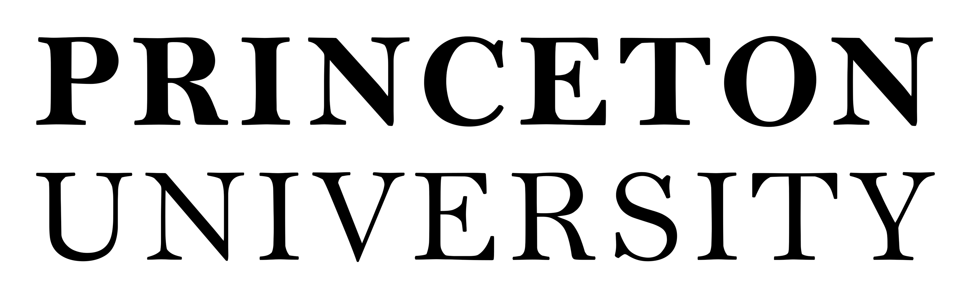 Princeton University logo on a transparent background