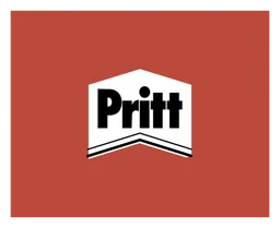 Pritt logo, horizontal version, on a transparent background