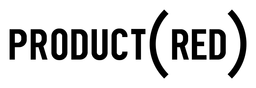 Product Red logo, black wordmark version, on a transparent background