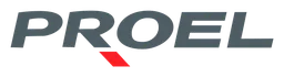 Logo da Proel, versão logotipo monocromático, em fundo transparente