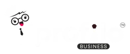 Profilo logo, white wordmark version, on a transparent background