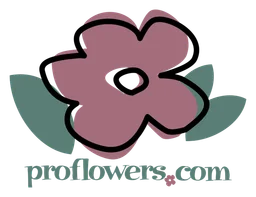 Proflowers logo, horizontal version, on a transparent background