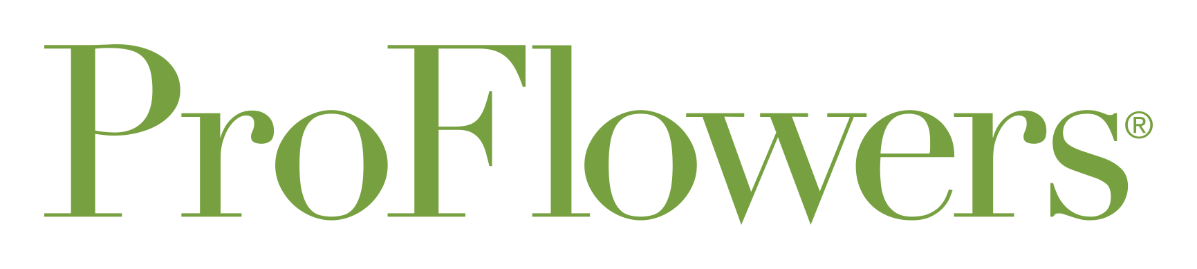 Proflowers logo on a transparent background