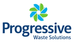 Progressive Waste logo, horizontal version, on a transparent background