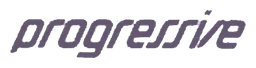 Progressive logo, monochrome wordmark version, on a transparent background