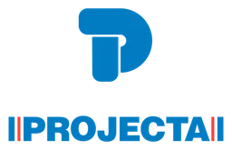 Projecta logo, horizontal version, on a transparent background