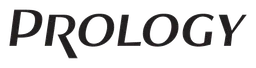 Prology logo, black wordmark version, on a transparent background