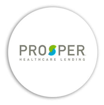 Prosper Healthcare logo, white icon version, on a transparent background