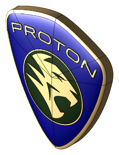 Proton logo, horizontal version, on a transparent background