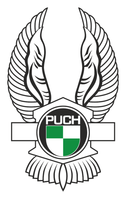 Puch logo, black version, on a transparent background