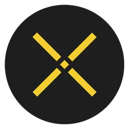 Pundi X logo, black icon version, on a transparent background