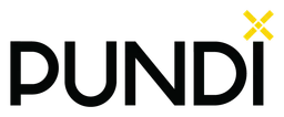 Pundi X logo, black wordmark version, on a transparent background