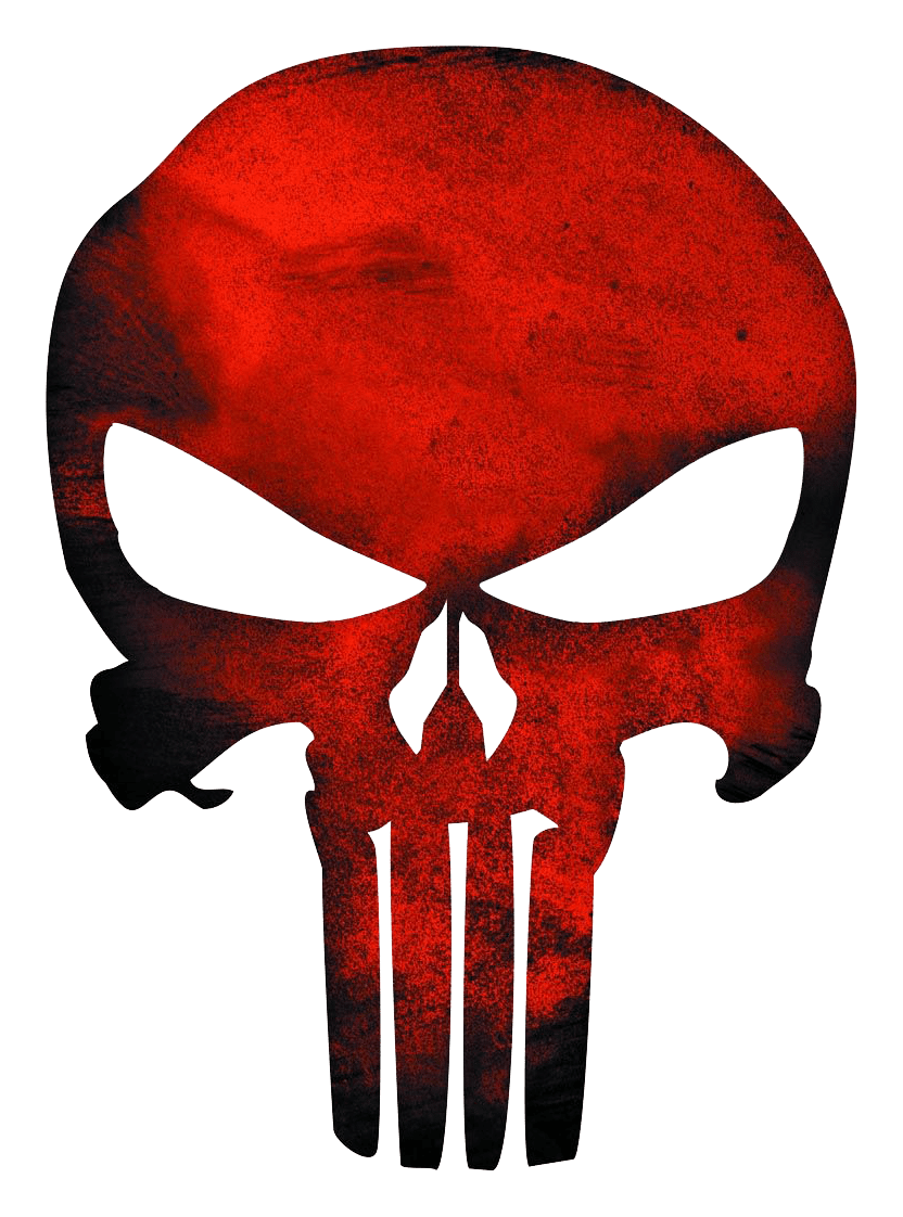 Punisher logo on a transparent background