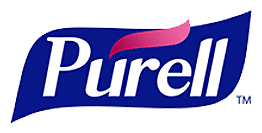 Purell logo, horizontal version, on a transparent background
