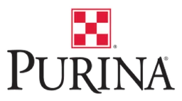 Purina logo, horizontal version, on a transparent background
