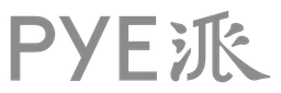 Pye logo, monochrome wordmark version, on a transparent background