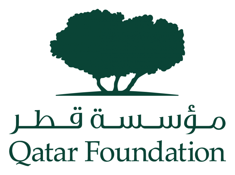 Qatar Foundation logo on a transparent background