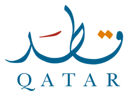 Qatar logo, horizontal version, on a transparent background