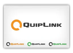 Qlink logo, white version, on a transparent background
